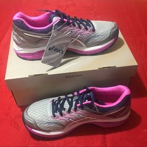 ASIC WOMEN’S GT2000 5 GREY PINK WHITE
